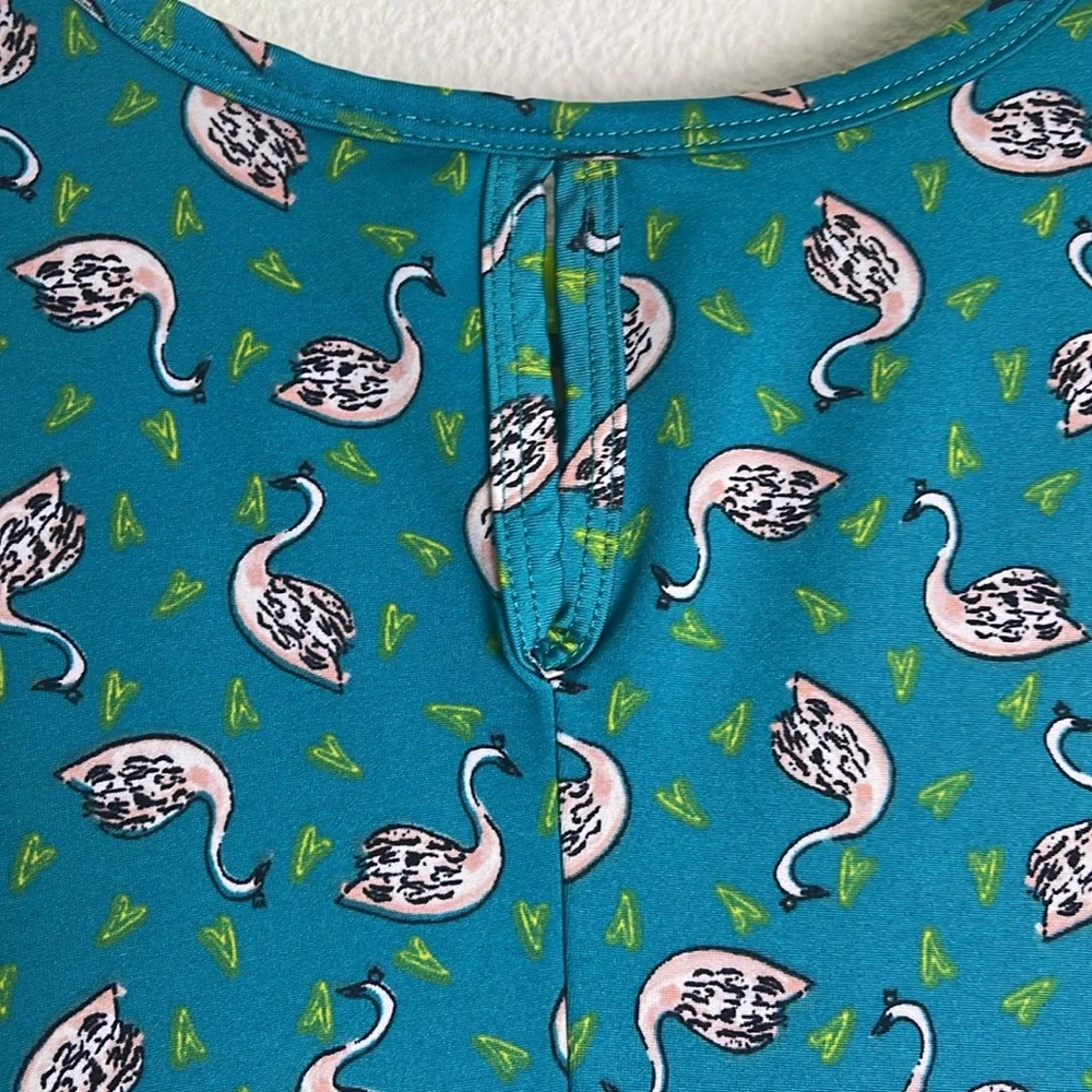 Dot Dot Smile Drop waist cap sleeve Swan dress 11